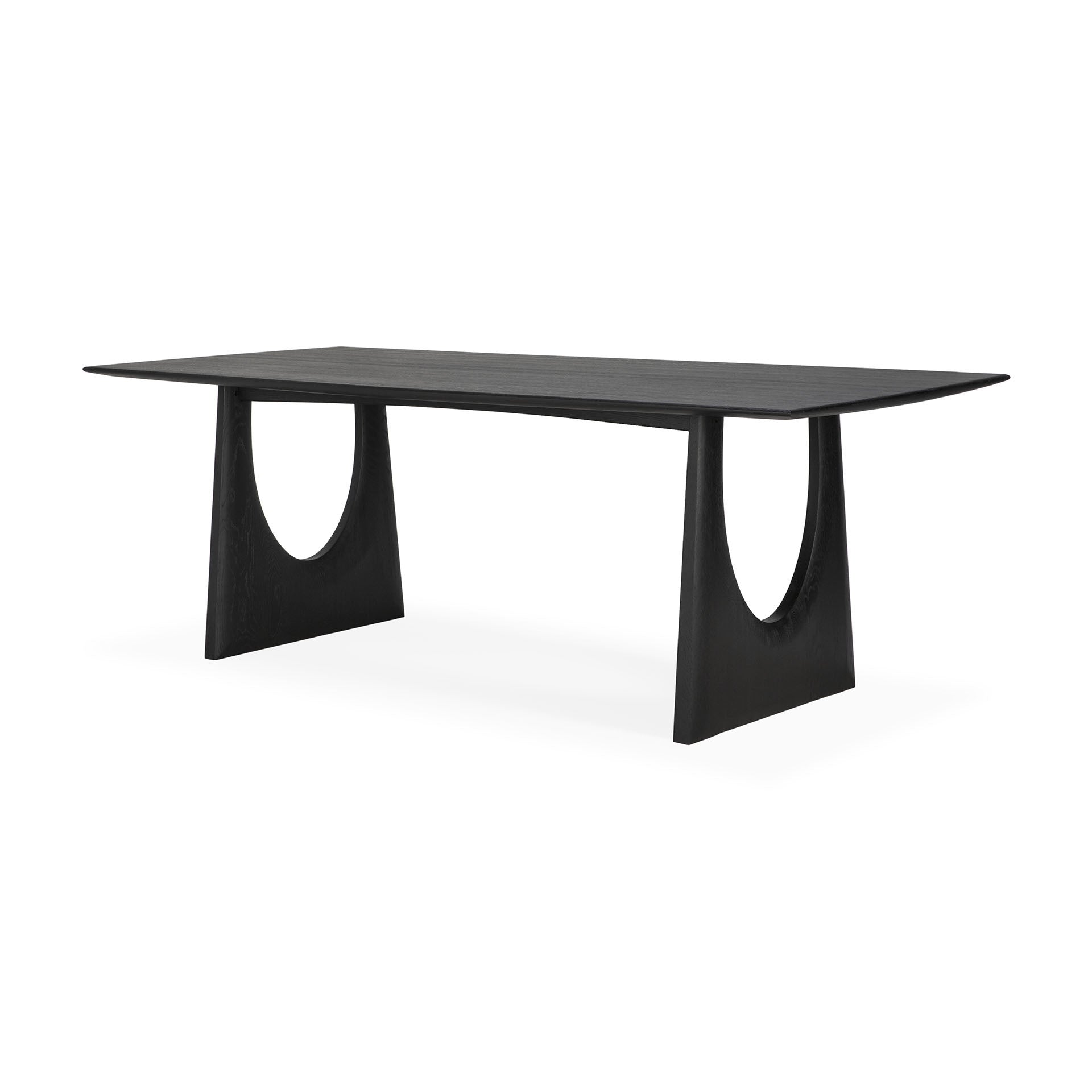 geometric dining table oak black OXUM NYC