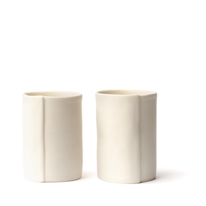 Echo white juice cups by OXUM NYC